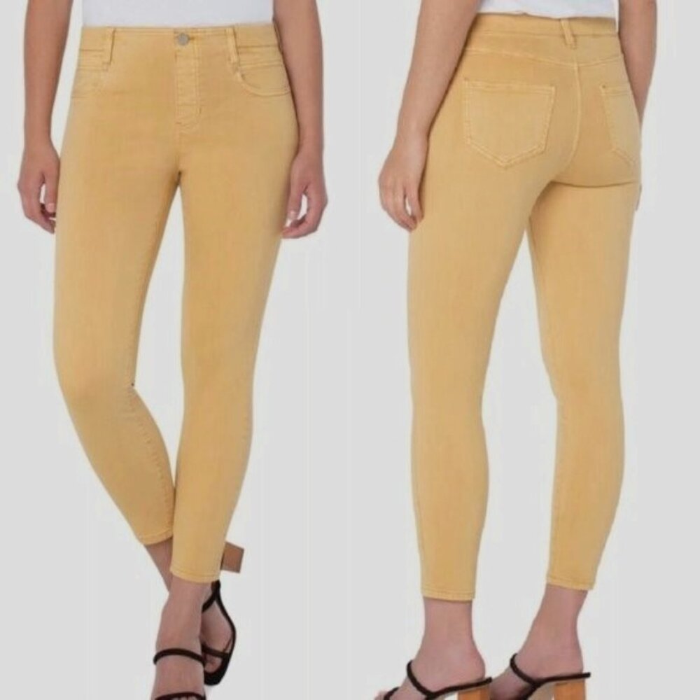 Liverpool Gia Glider Golden Glow Stretch Denim Pull-On Jegging Jeans NWT